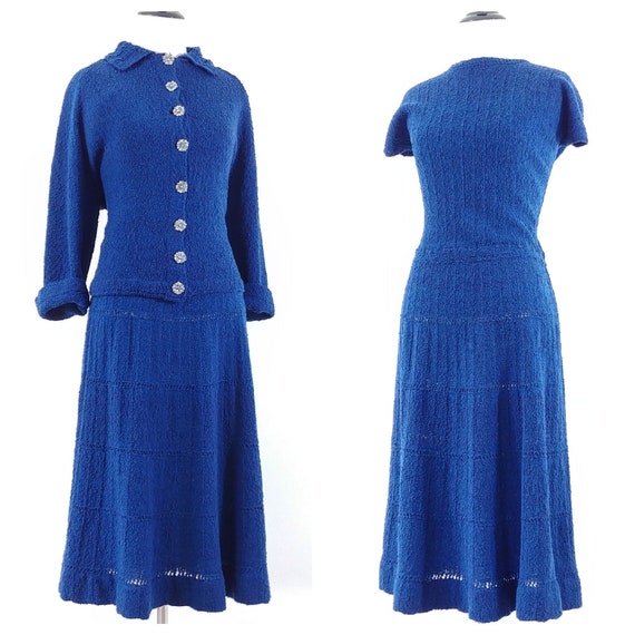 Vintage 1950s Dress Set | 50s Sweater Set | 60s Sw