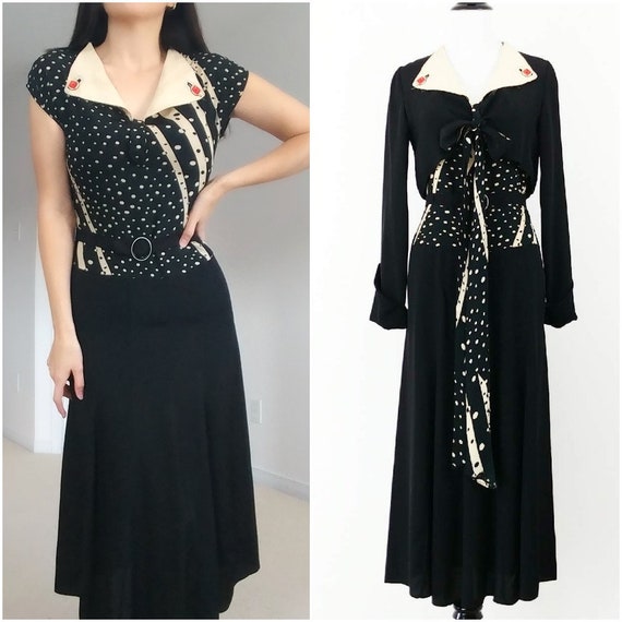 Vintage 1930's Three Piece Set | 1930's Dress Set