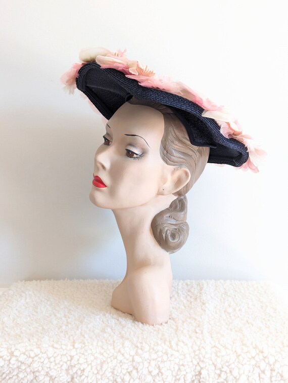 Vintage 1950s Hat | 50s New Look Hat | Late 1940s… - image 4