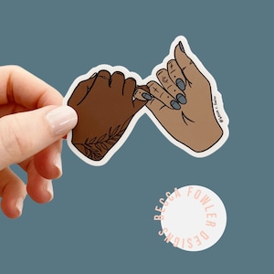 Pinky Promise sticker | pinky swear drawing | Pinky Promise Gift | Pinky promise best friend | Pinky Promise Tattoo