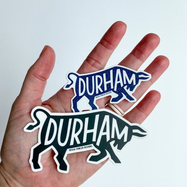 Durham Bull Sticker • Bull City Sticker | Durham Bulls Design Sticker | Durham Bulls decal