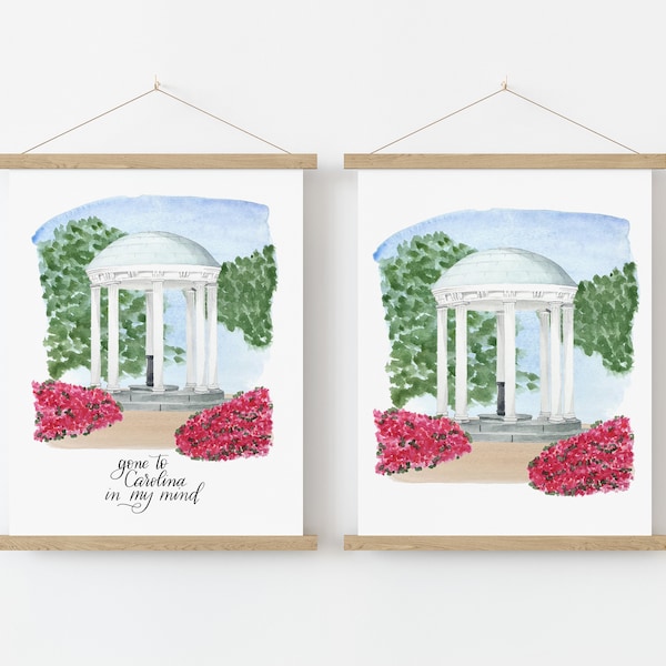 The Old Well Watercolor | UNC Chapel Hill | Fine Art Print | 5x7 or 8x10