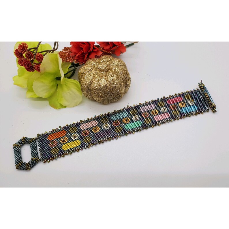 Stained Glass Beading Kit Embellished With 2mm Firepolish and Etsy