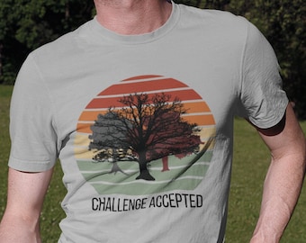 Challenge Accepted Disc Golf Tee | Disc Golf Shirt | Father&#39;s Day | Dad Shirt