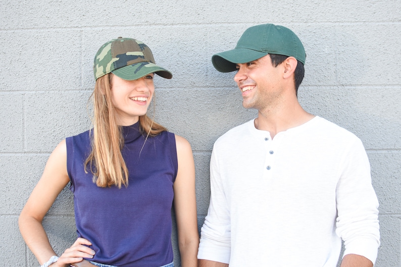 MenWomens Plain Dark Green Baseball Cap Quality 100 /% Cotton Hat