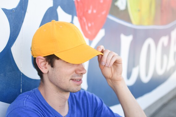 Plain yellow best sale hat