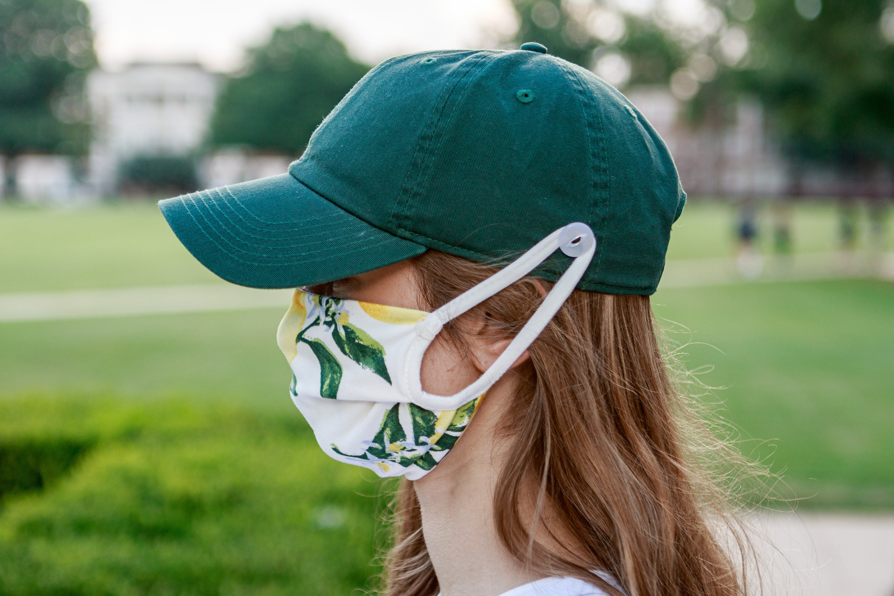 Ear Saver Baseball Cap for Face Masks 