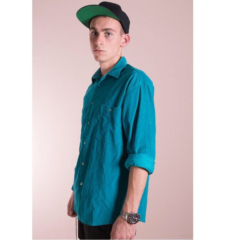 Vintage shirt\u2022Cord shirt\u2022Corduroy shirt\u2022Casual Shirt\u2022 cord shirt\u2022Vintage button up shirt\u2022Vintage cord\u2022Vintage clothing\u202290s collar shirt