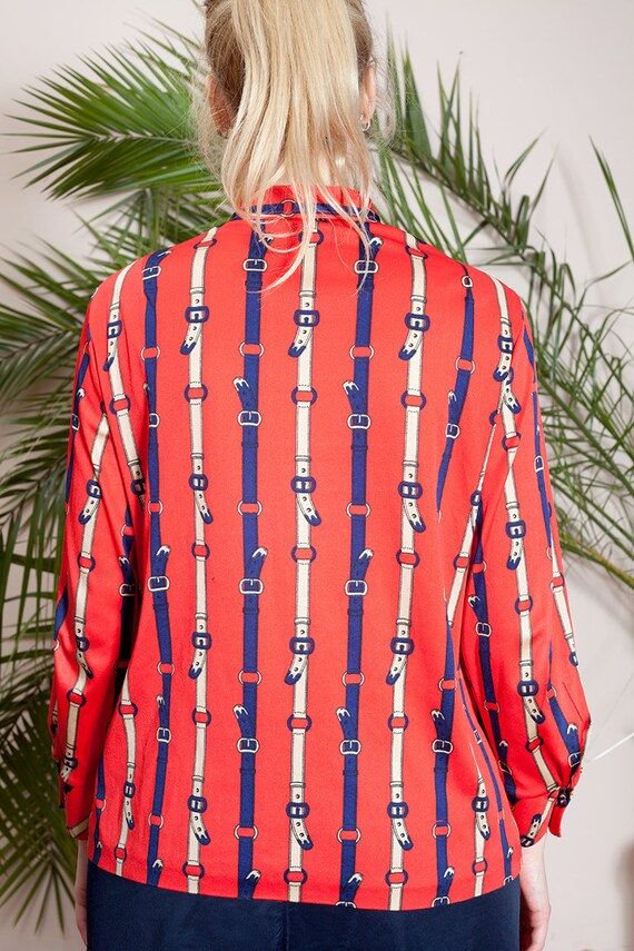 Vintage women/'s oversized blouse top Rushcliffe from the late 70s and early 80s