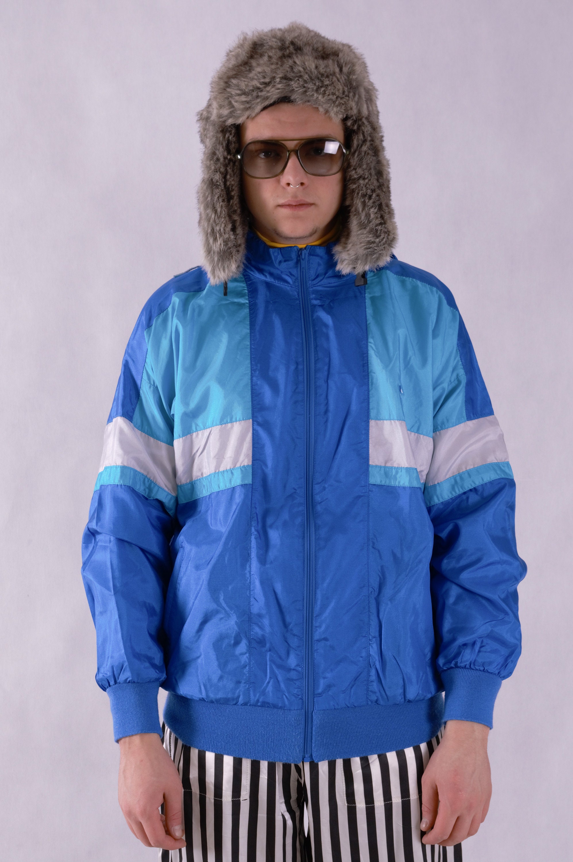 90s Vintage windbreaker jacket â¢ Colour block jacket â¢vintage shell jacket â¢Unisex windrunner 