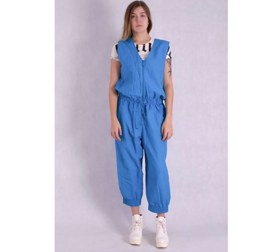 Amazing women's 80s jumpsuit with terry cloth bod