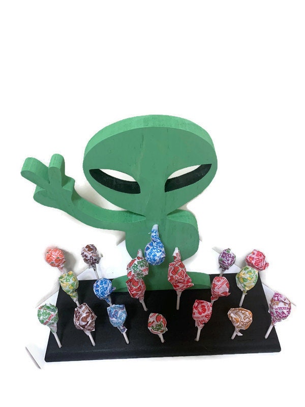 Alien Sucker Holder, Alien Themed Party Decoration, Alien Treat Holder ...