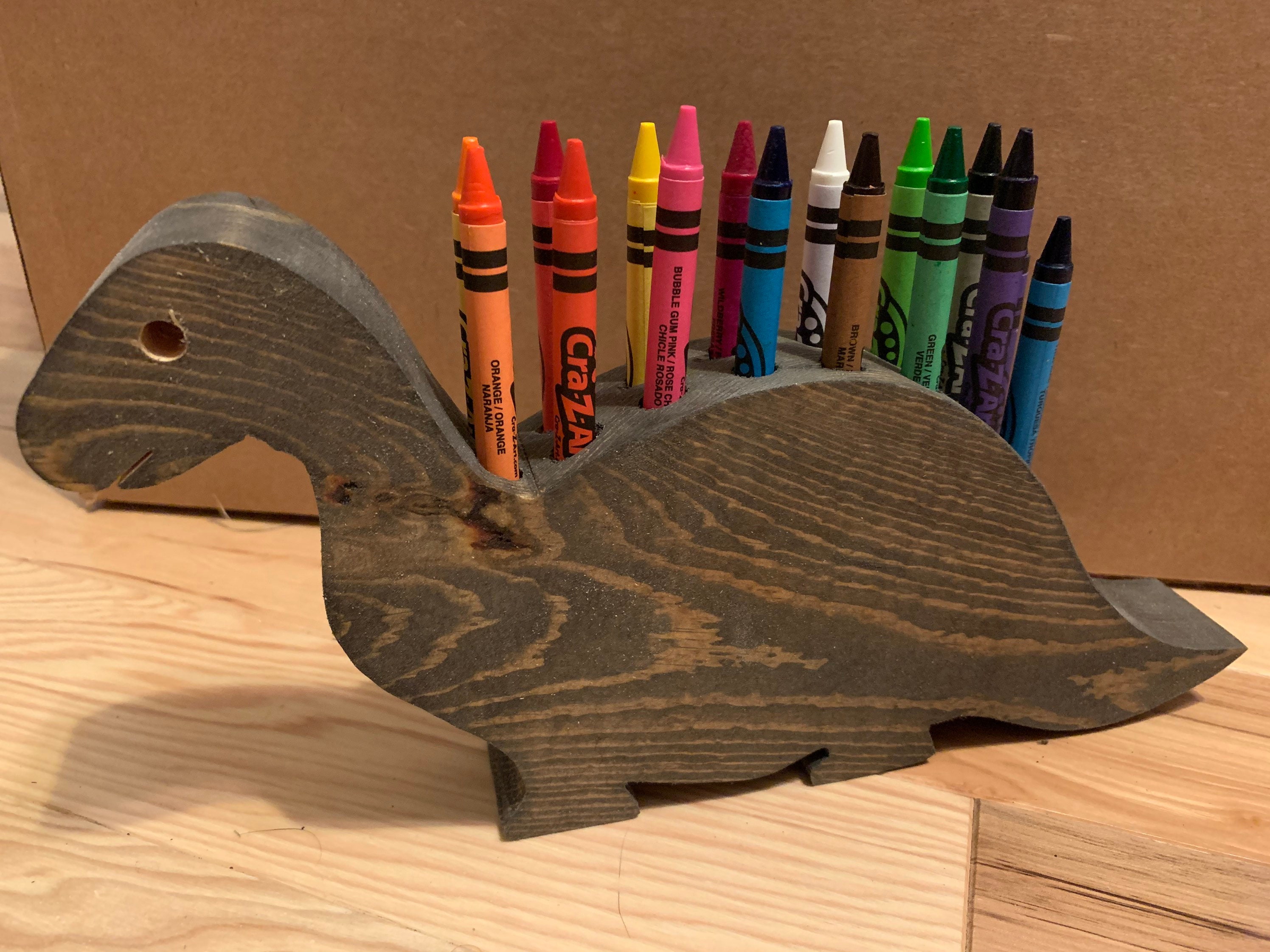 LARGE Montessori Wood Pencil Holder, Crayon Holder, Adult Coloring, Artist  Pencil Organizer, Wood Desk Organizer, Pen Box, Desk Storage 