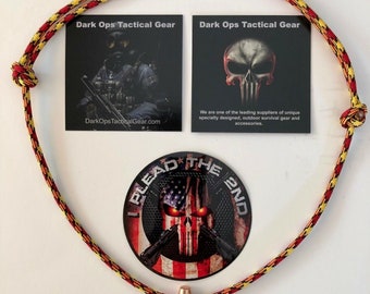 50 cal bmg HOGS TOOTH TIP BOTTLE OPENER Necklace PENDANT CAMO PARACHUTE CORD