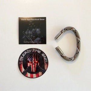 Bullet Paracord Bracelet...Trump...2nd Amendment...Nickel 9m..Desert Camo