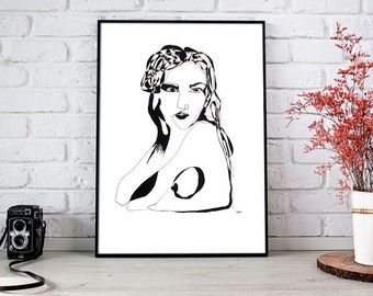 Sexy Pose Nude Art - Etsy Israel