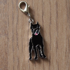 Cane Corso charm pendant, zip pull, stitch marker, Cane Corso gift, dog collar charm, dog lover gift, Christmas gift, Cane Corso bag charm