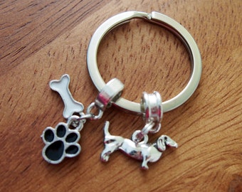 Portachiavi cane bassotto nero focato in fimo - Donna - Accessori -... | su