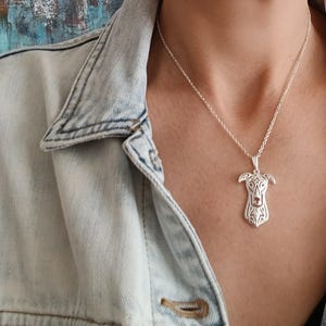 Sighthound themed necklace, whippet jewellery, greyhound dog necklace, dog themed jewellery, whippet pendant, chain necklace, gift for mum