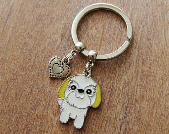 Keychain Pet Animal Puppy Gift Dog Cute Funny Shitzu Keychain Pet Animal Puppy Gift Dog Cute Funny Shitzu