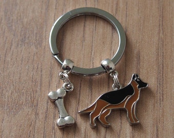 Schlüsselanhänger Deutscher Schäferhund, Schlüsselanhänger Deutscher Schäferhund, Geschenk für Hundebesitzer, Geschenk Weihnachten, Schlüsselanhänger Geburtstagsgeschenk