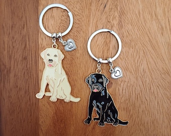 Labrador Retriever Keychain - Dog Lover Gift Idea, Labrador keyring, Golden retriever keychain, dog lovers gift, black Labrador key holder