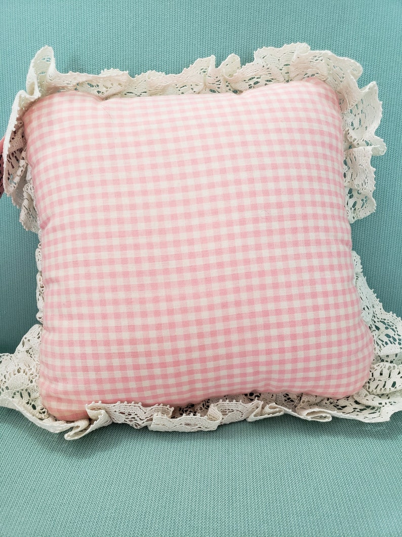 Vintage handmade throw pillow 1970s decorative pillow Etsy