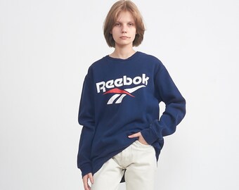 navy reebok sweatshirt