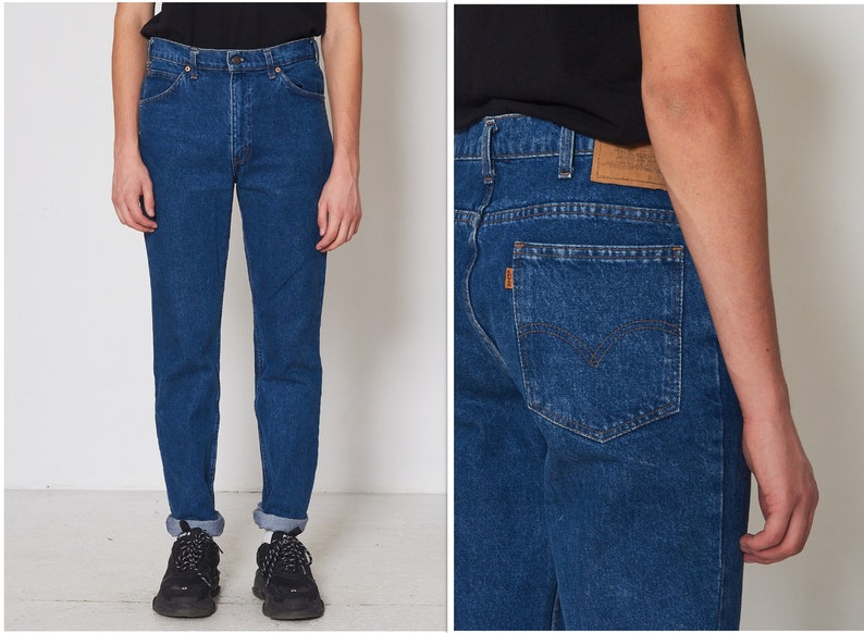 Vintage Blue LEVIS Denim Jeans/ Size W 34 | Etsy