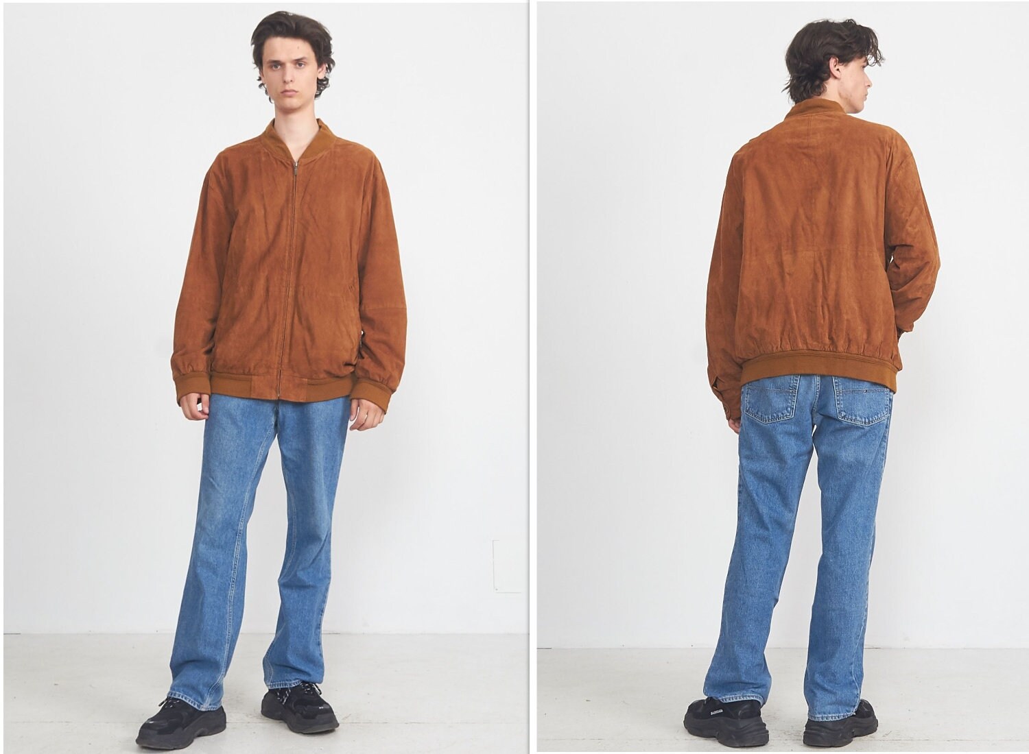 Vintage TRAPPER Brown Suede Jacket 
