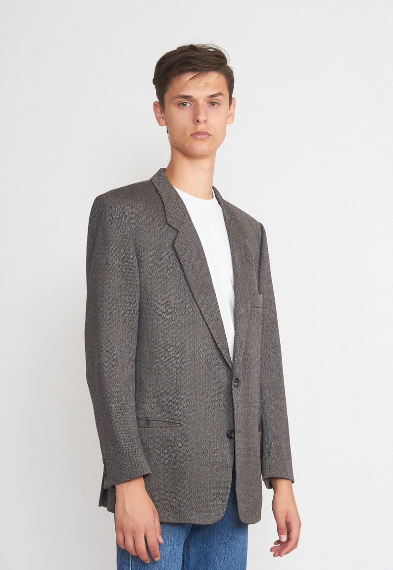 Vintage Grey BOSS Jacket Blazer Size 52