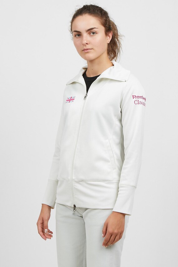 reebok jacket vintage womens white