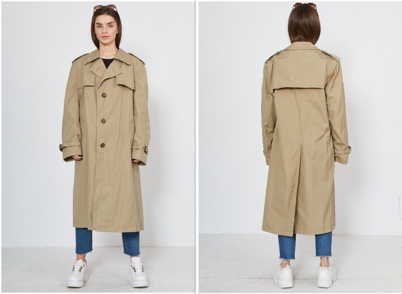 Vintage Beige PROCHNIK Trench Coat/ Size 48