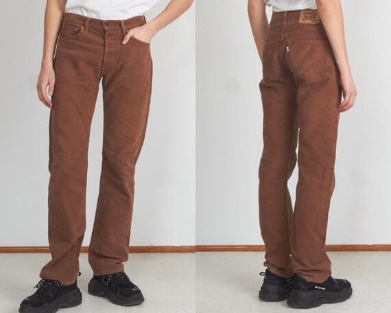 Vintage Brown LEVIS 551 Fit Corduroy 