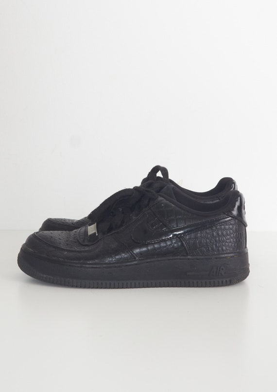 black leather trainers size 2