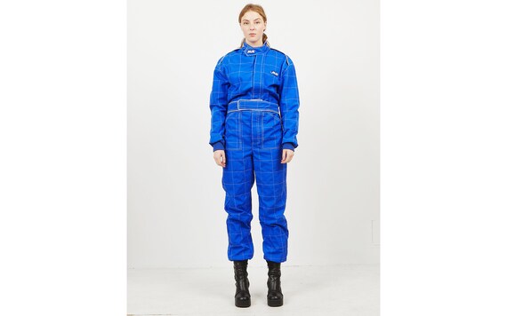 Vintage Women&#39;s MIR CORDURA Blue Winter Racing Suit Tracksuit / Size 52