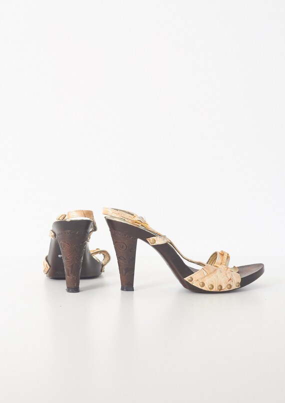 Vintage goud bruin DOLCE \u0026 GABBANA hakken schoenen sandalen / - Etsy  Nederland