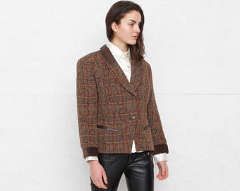 Vintage Brown Jacket Blazer/ Size GB 14 or Large