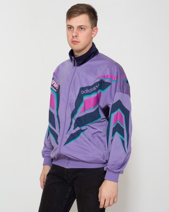 purple adidas track jacket