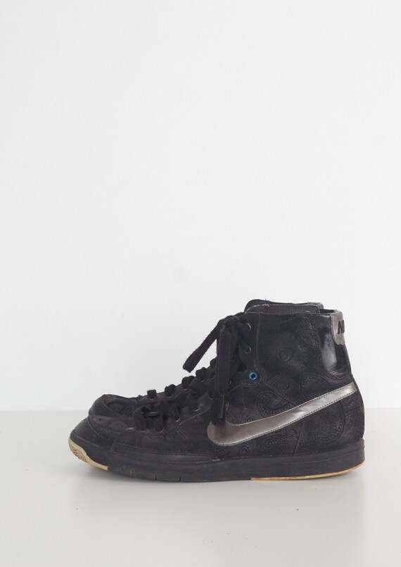 black high top trainers