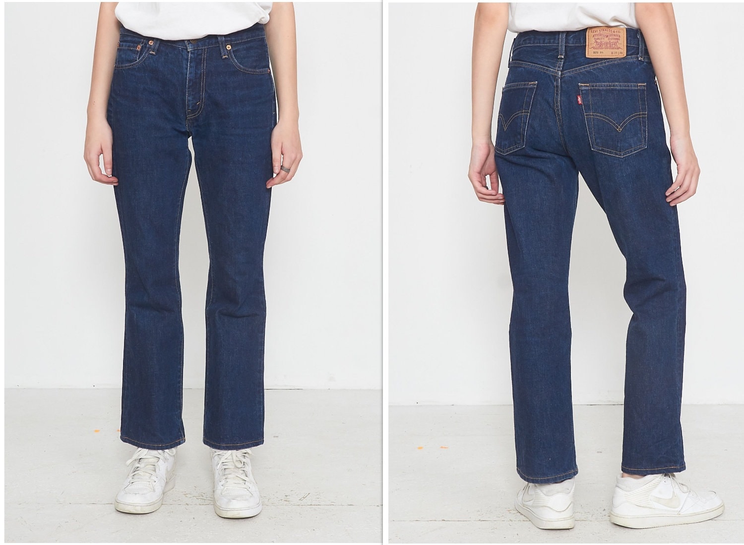 Vintage Navy 525 Denim Jeans/ Tamaño W 28 L 30 - España