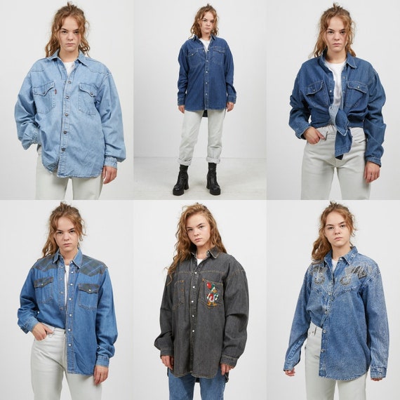 WHOLESALE Vintage Denim Shirts 80s 90s 