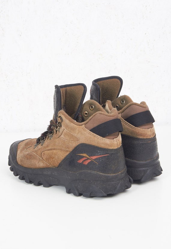 reebok brown suede trainers