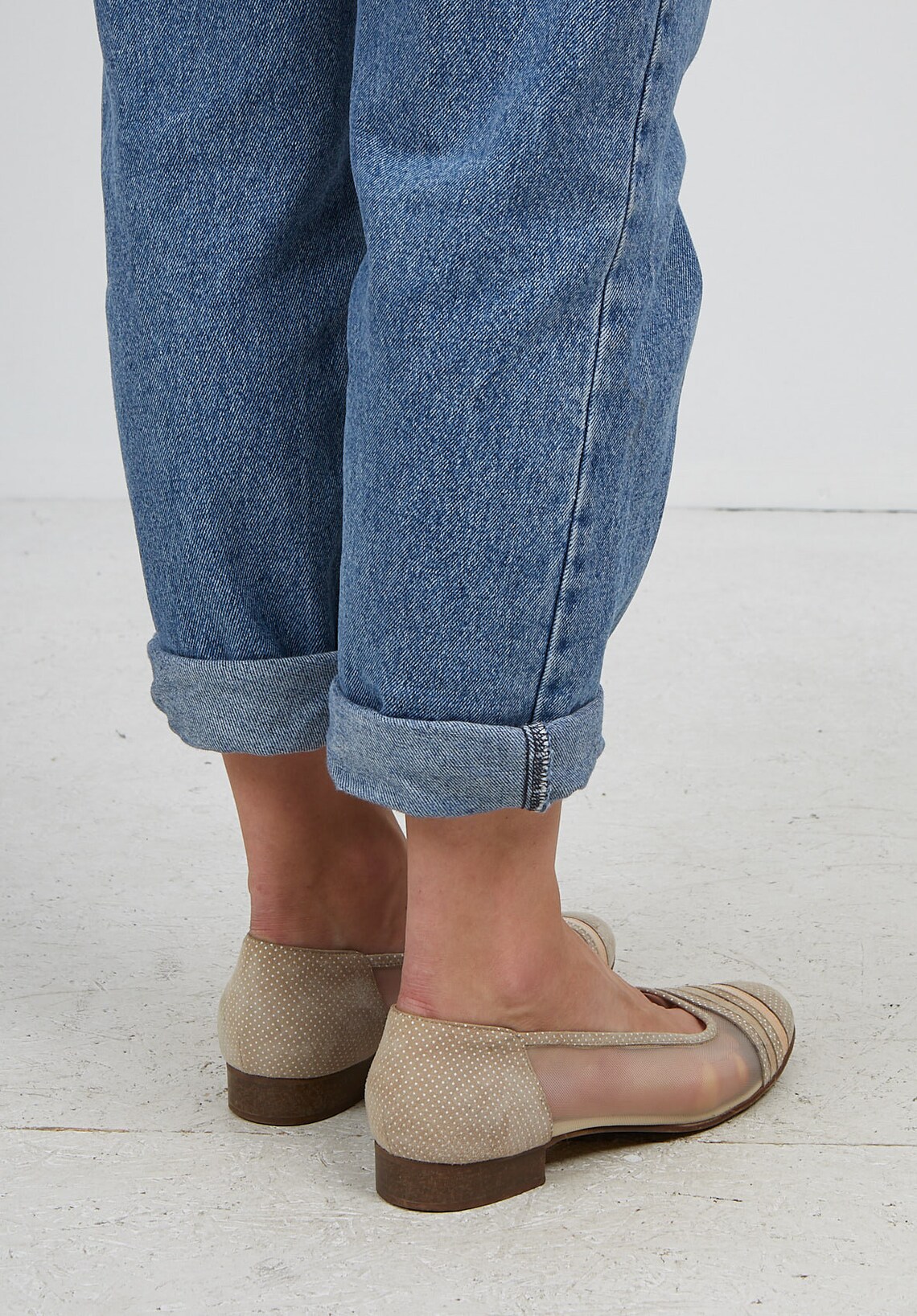 Vintage Transperent Beige BRUNELLA Polka Dot Ballerina Vintage Transperent Beige BRUNELLA Polka Dot Ballerina