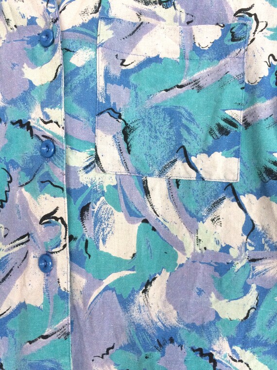 80 ' s à manches courtes cubaine, chemise colorée col Print, cubaine, courtes bouton vers le bas (Vintage) 95d2a7 80 ' s à manches courtes cubaine, chemise colorée col Print, cubaine, courtes bouton vers le bas (Vintage) 95d2a7
