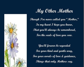 Mother in Law Poem | Etsy