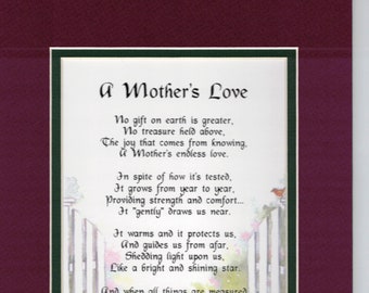 Thank You Mom Poem Etsy