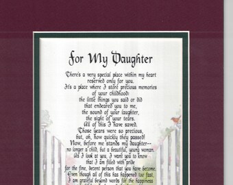 Daughter Poem Etsy