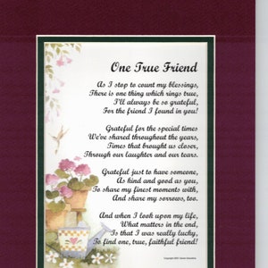 best friend gift- friend poem- friend print- friend verse- friendship poem- friend present- friends 30th birthday-friends 40th birthday-