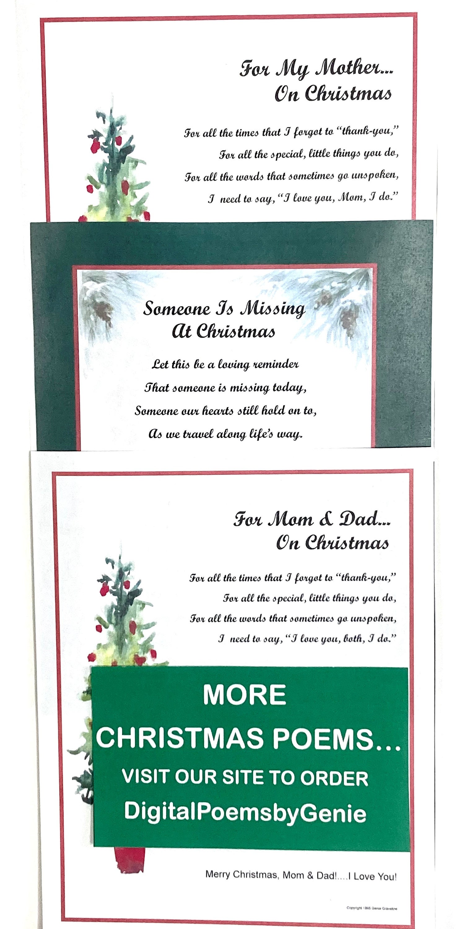 Christmas Poems For Mom